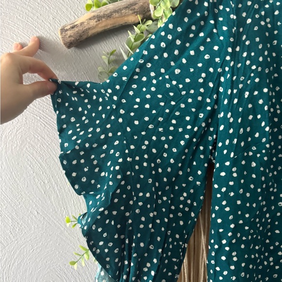 BloomChic Purple, Teal, and Yellow Short Sleeve Top Trio - Picture 7 of 10